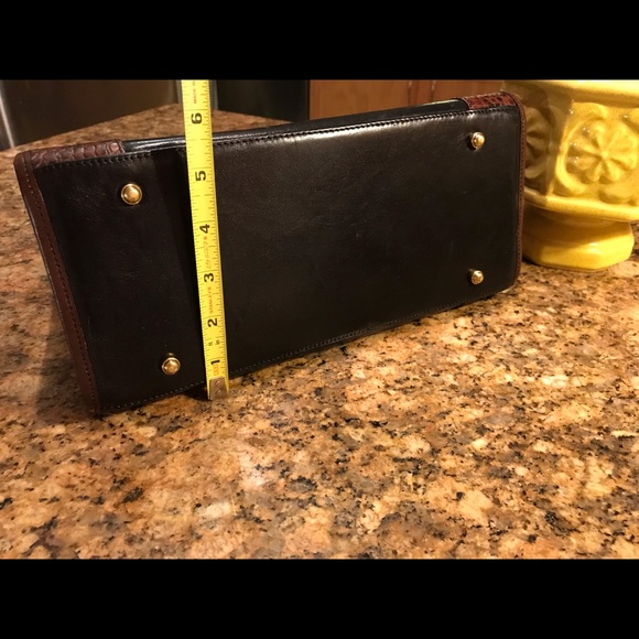 Vintage Brown & Black Brahmin Purse - Picture 5 of 8